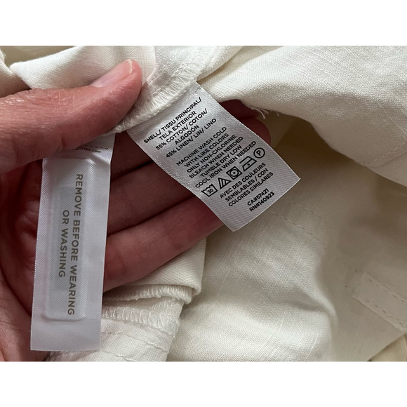 Loft NWOT linen blend high waisted shorts size 6 - Picture 9 of 10